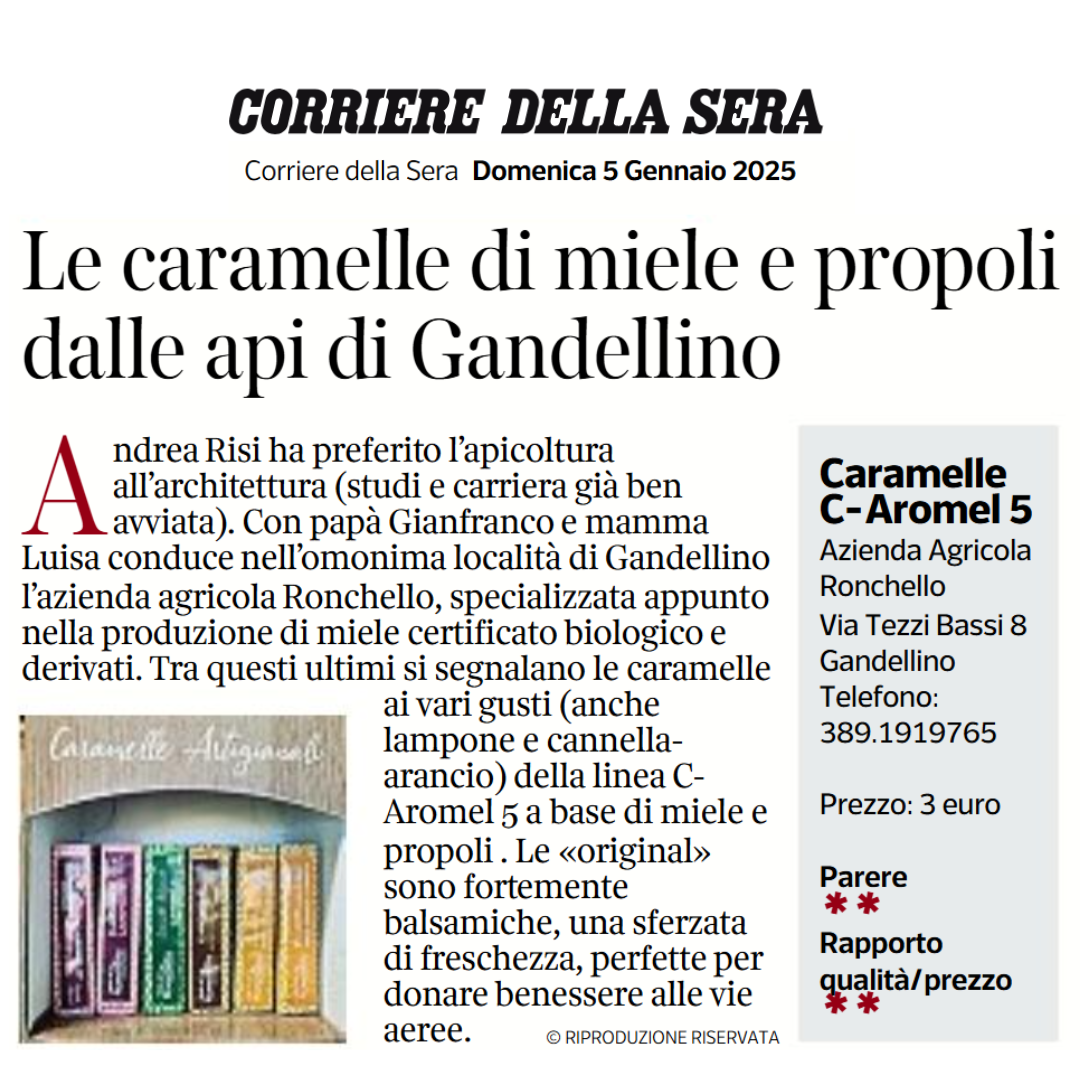 caramelle ronchello corriere della sera caramelle ronchello corriere della sera